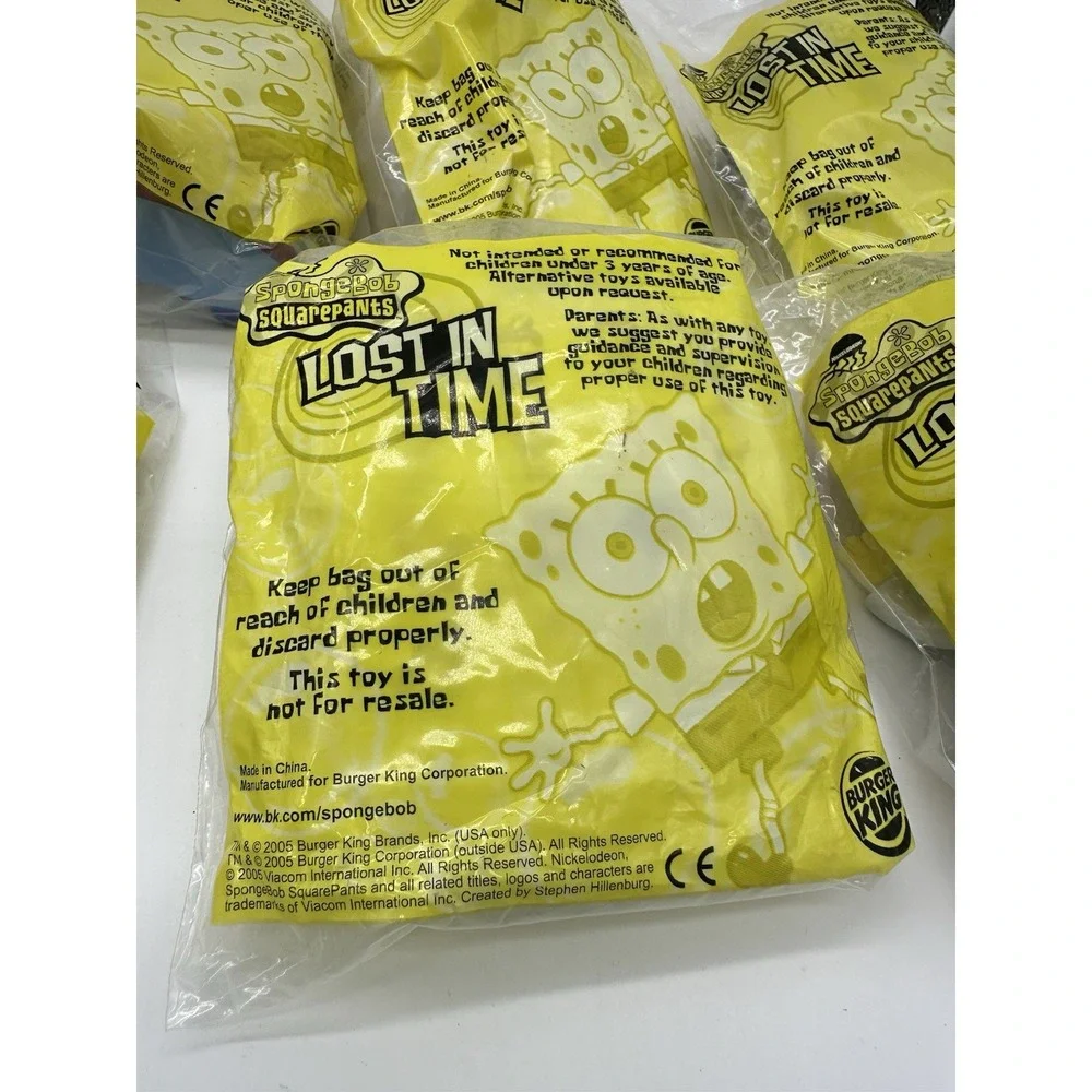 BURGER KING SPONGEBOB LOST IN TIME & ATLANTIS SQUAREPANTIS 21 SEALED + 1 LOOSE